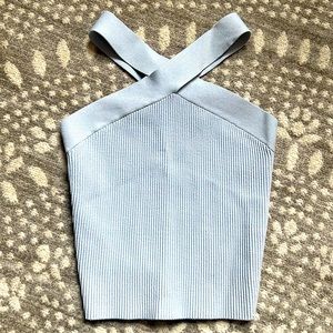 Aritzia Sculpt Knit Criss Cross Tank Criss-cross halter tank